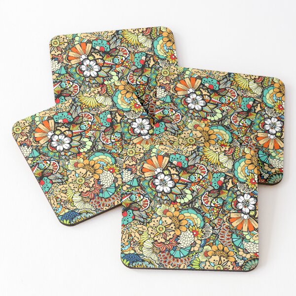 Item preview, Colorfull Psychedelic Flowers designed and sold by Den Alman.