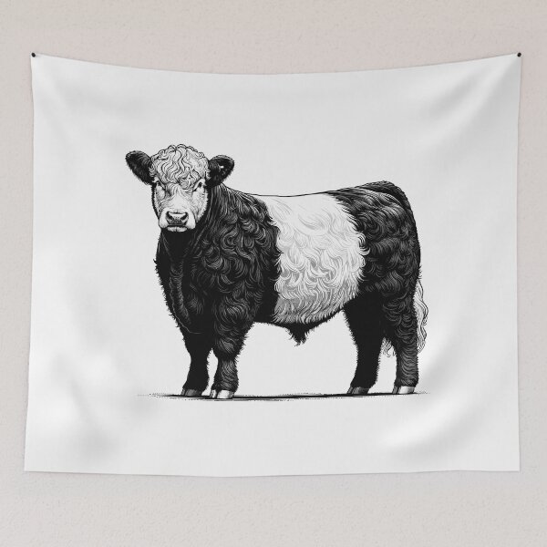Item preview, Belted Galloway Cow  designed and sold by cave-canvas.