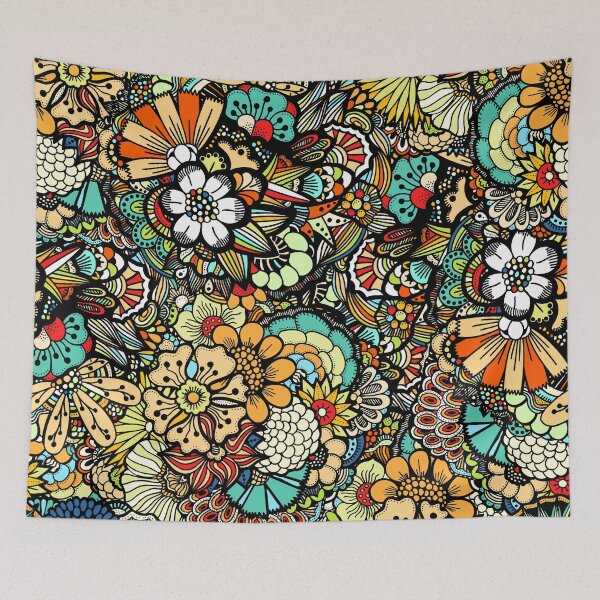 Item preview, Colorfull Psychedelic Flowers designed and sold by Den Alman.
