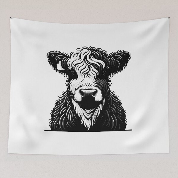 Item preview, Belted Galloway Cow  designed and sold by cave-canvas.