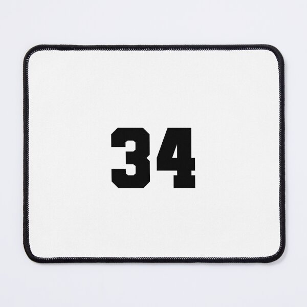 Item preview, 34, thirty four, black, soccer league designed and sold by Numbers-Art.