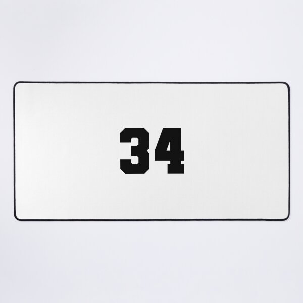 Item preview, 34, thirty four, black, soccer league designed and sold by Numbers-Art.