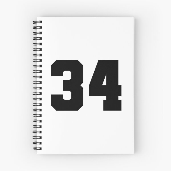 Artikelvorschau, 34, vierunddreißig, schwarz, Fußballliga entworfen und verkauft von Numbers-Art.