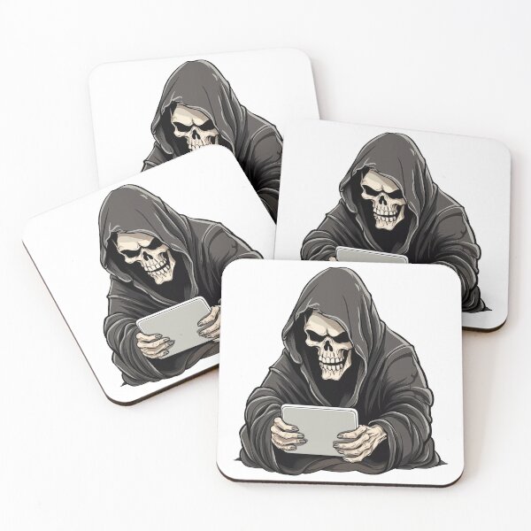 Item preview, Grim Reaper Gamer with a Tablet designed and sold by TyGuySupply.