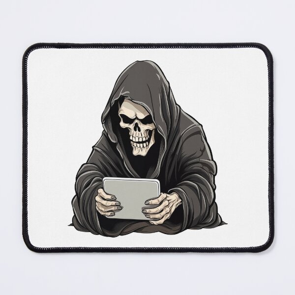 Artikelvorschau, Sensenmann-Gamer mit einem Tablet entworfen und verkauft von TyGuySupply.