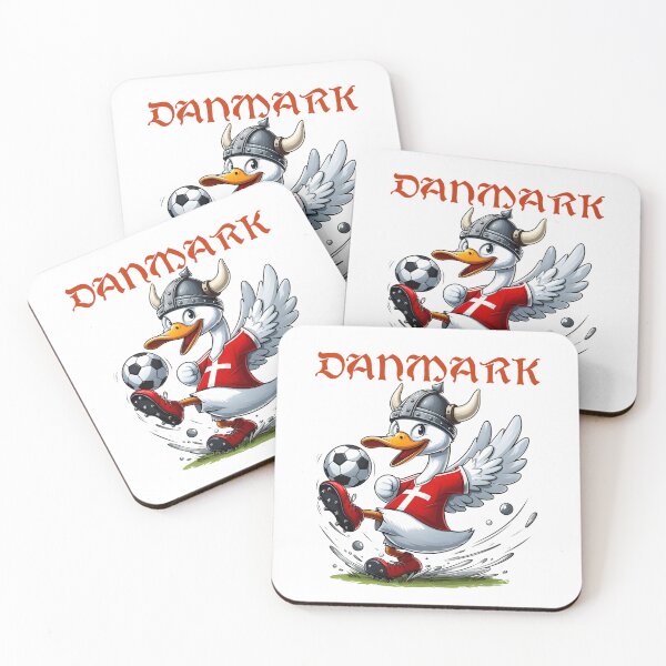Item preview, Denmark soccer Team Funny Viking Helmeted Swan designed and sold by Oz64.