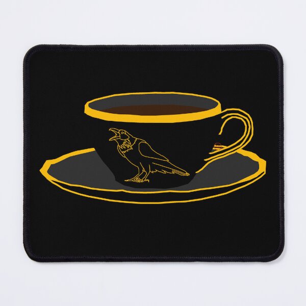 Item preview, raven teacup gold designed and sold by SaharBareket.