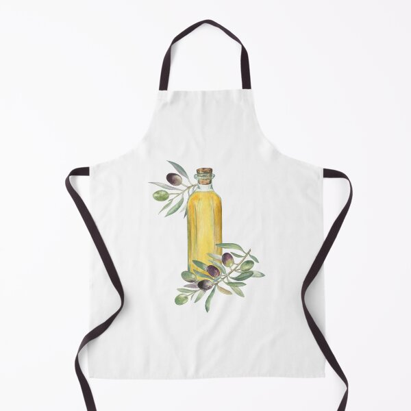 Item preview, Olive Oil Bottle Watercolor Painting designed and sold by Flowersforbear.