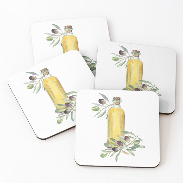 Item preview, Botella De Aceite De Oliva Pintura A La Acuarela designed and sold by Flowersforbear.
