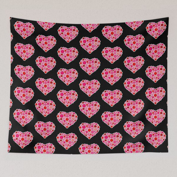 Item preview, Heart Filled with Red and Pink Pickleballs designed and sold by GreenCarbon2112.
