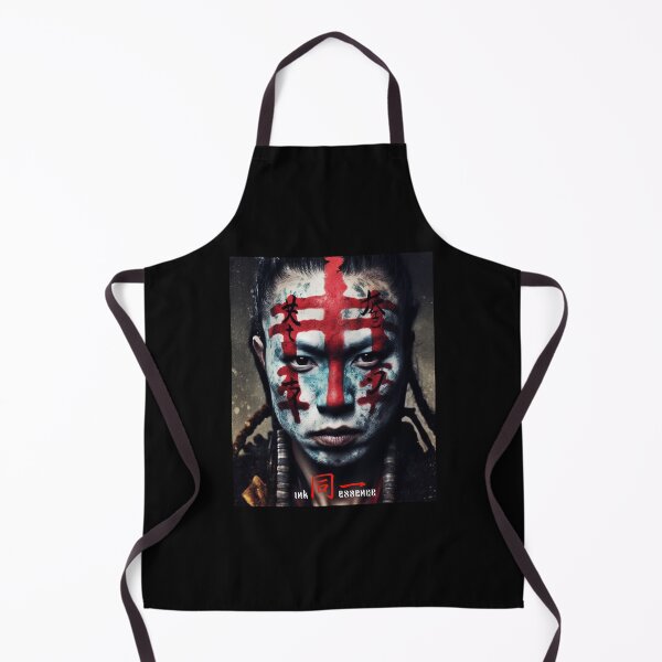 Item preview, Ink Essence - Japanese Aesthetic Surreal Kanji Symbol Painted Face Art 55 designed and sold by MadeByRobots.