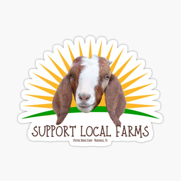 Item preview, Support Local Farms | Cute Goats | Funny Goats | Goat Puns designed and sold by PistolRidgeFarm.