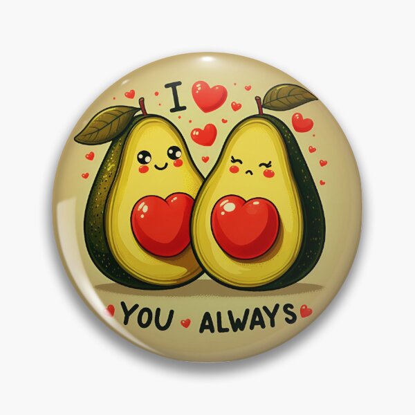 Item preview, Happy Valentine's Day Avocado. designed and sold by storefunnypets.