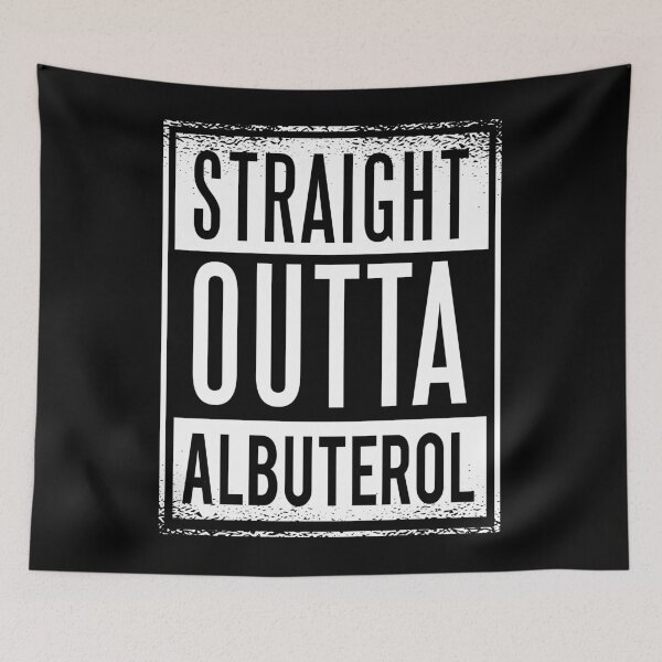 Item preview, Straight Outta Albuterol Asthma Awareness designed and sold by Shirtey.