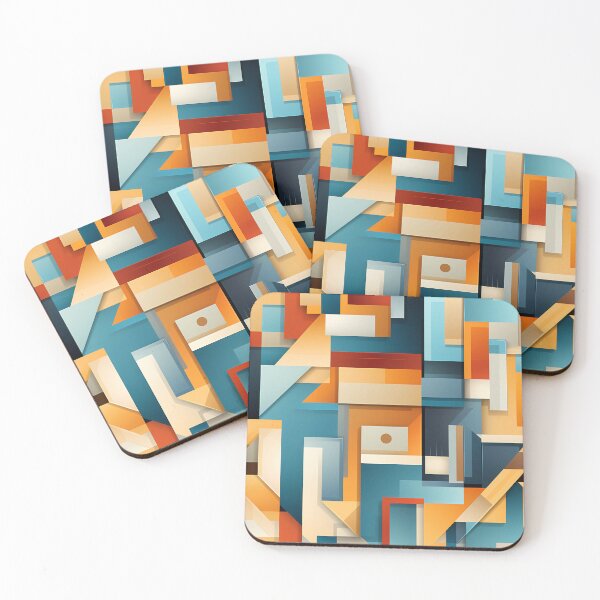 Item preview, Colorful Abstract Vintage Seamless Pattern Art Of Geometric Shapes designed and sold by GiveMeMood.