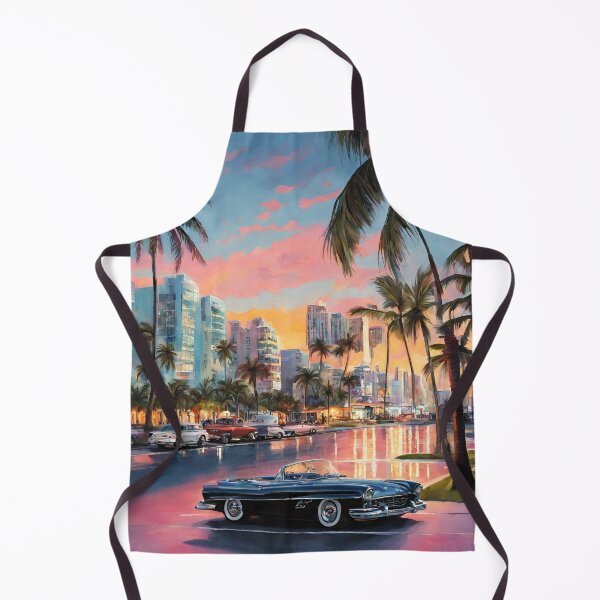 Item preview, Classic car and palms designed and sold by MyCraftForYOU.