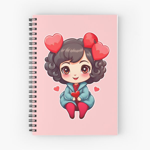 Item preview, Cute girl with love hearts | Valentine's Day designed and sold by RekiStyle.
