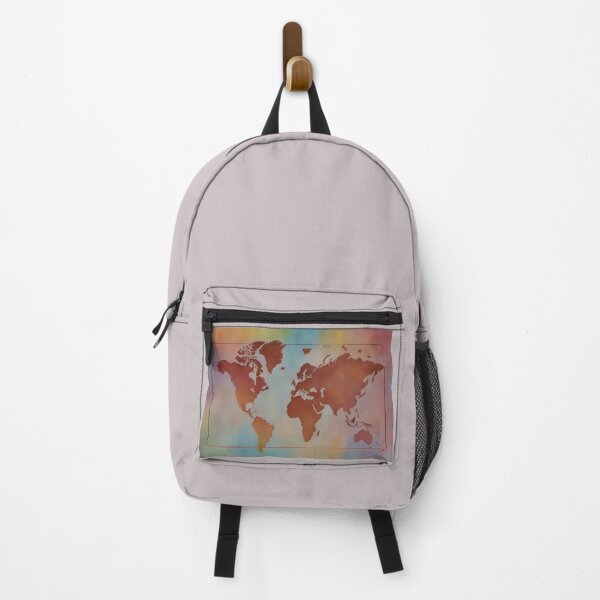 Item preview, World map made of colorful powder designed and sold by KarakitAI.