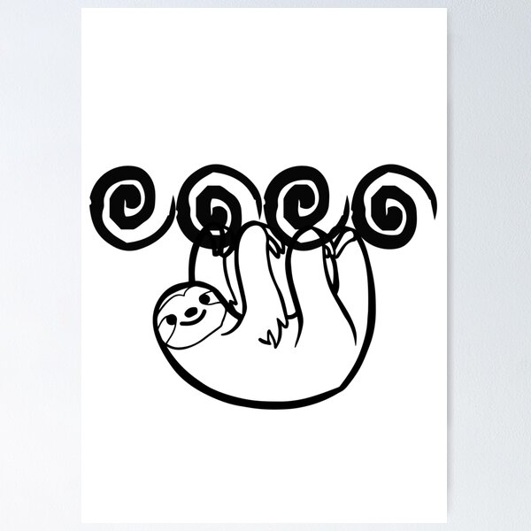 Aperçu de l'œuvre paresseux sur une branche créée et vendue par Li. Images of everything.