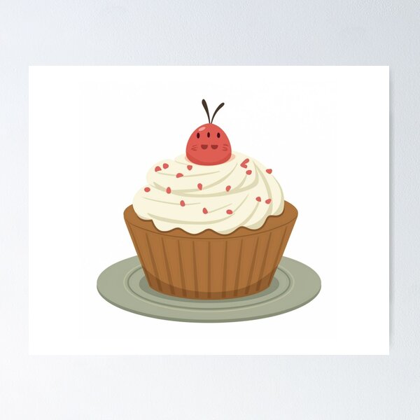 Item preview, Sweet cupcake with cherry designed and sold by WienMerch.
