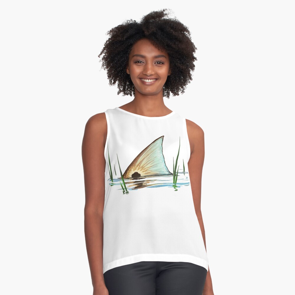 Women's Redfish in grass V-neck Burnout T-shirt – KnottyTails