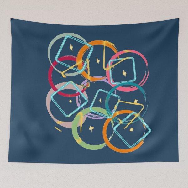 Item preview, Whimsical art ,Playful geometry, Creative arrangement,Geometric design designed and sold by kozlebozle007.
