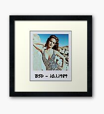 Brie Larson Polaroid Edit Framed Print