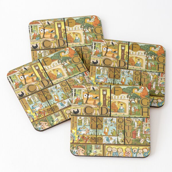 Item preview, ABC - Alphabet of Old Friends designed and sold by GrayHareCards.