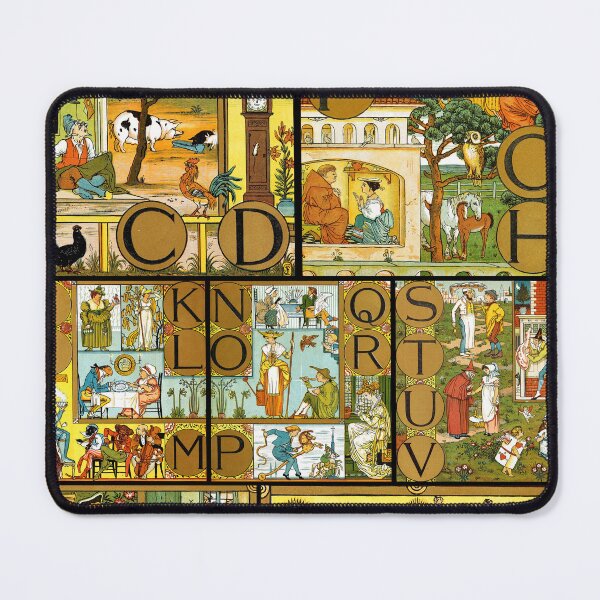 Item preview, ABC - Alphabet of Old Friends designed and sold by GrayHareCards.