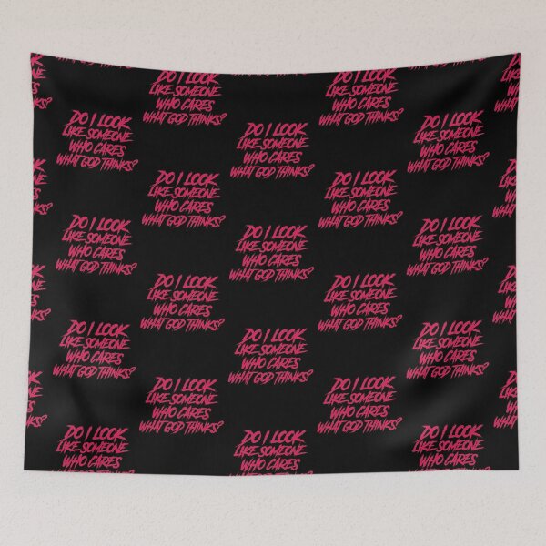 Item preview, Do I look like someone who cares what god thinks? designed and sold by GlitchGrotesque.