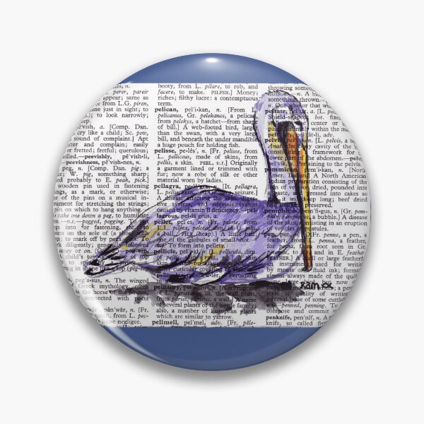 Item preview, Pelican on Dictionary Page designed and sold by Ramfishartist.