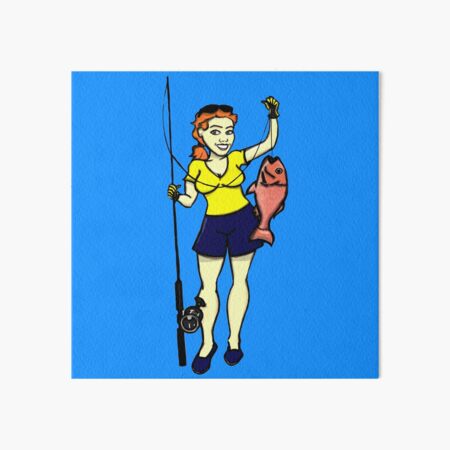 Buy Corpus Christi, Texas - Pinup Girl Tarpon Fishing (12x18