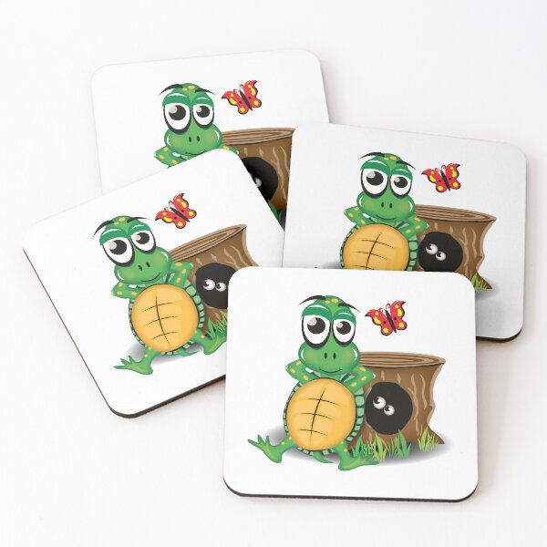 Item preview, A turtle and butterfly chillin' on a summer day. designed and sold by Jamie Swimm.