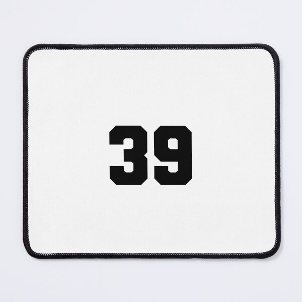 Item preview, 39, thirty nine, black, soccer league designed and sold by Numbers-Art.