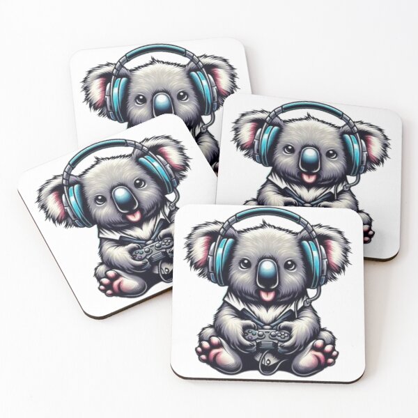 Item preview, "KOALA WEARING HEADPHONES": Cute koala wearing headphone designed and sold by Obinne.