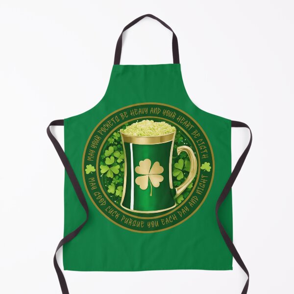 Item preview, Green Tankard with Four Leaf Clovers surrounded by Irish Blessing designed and sold by MimsTees.