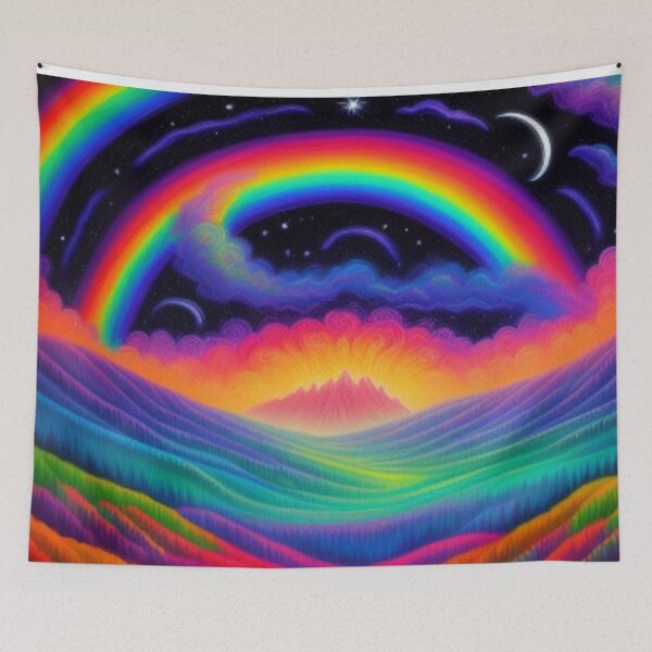 Item preview, Rainbow Fields and Rainbows designed and sold by TheDarkWardrobe.