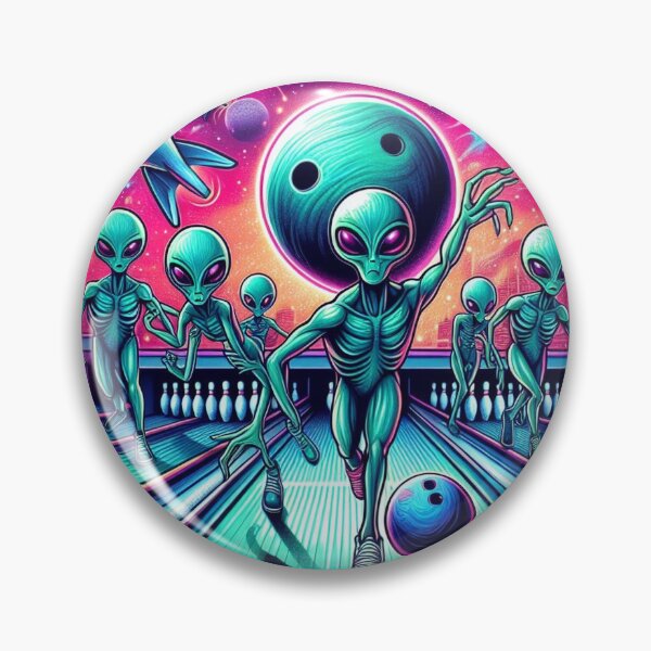 Item preview, Galactic Bowling Night - The Ultimate Alien Bowling Experience designed and sold by Wonderall.