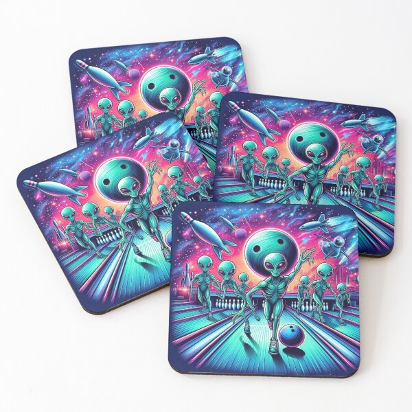 Item preview, Galactic Bowling Night - The Ultimate Alien Bowling Experience designed and sold by Wonderall.