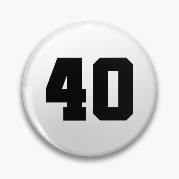 Item preview, 40, forty, black, soccer league designed and sold by Numbers-Art.