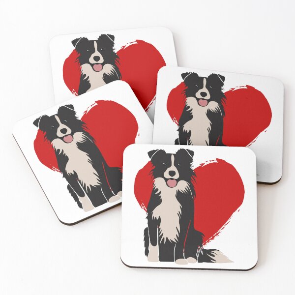 Item preview, Border Collie Heart Print designed and sold by Myloveforpets.