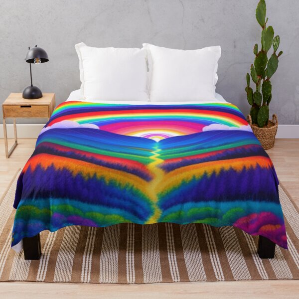 Item preview, Rainbow Flower Fields and Rainbows designed and sold by TheDarkWardrobe.