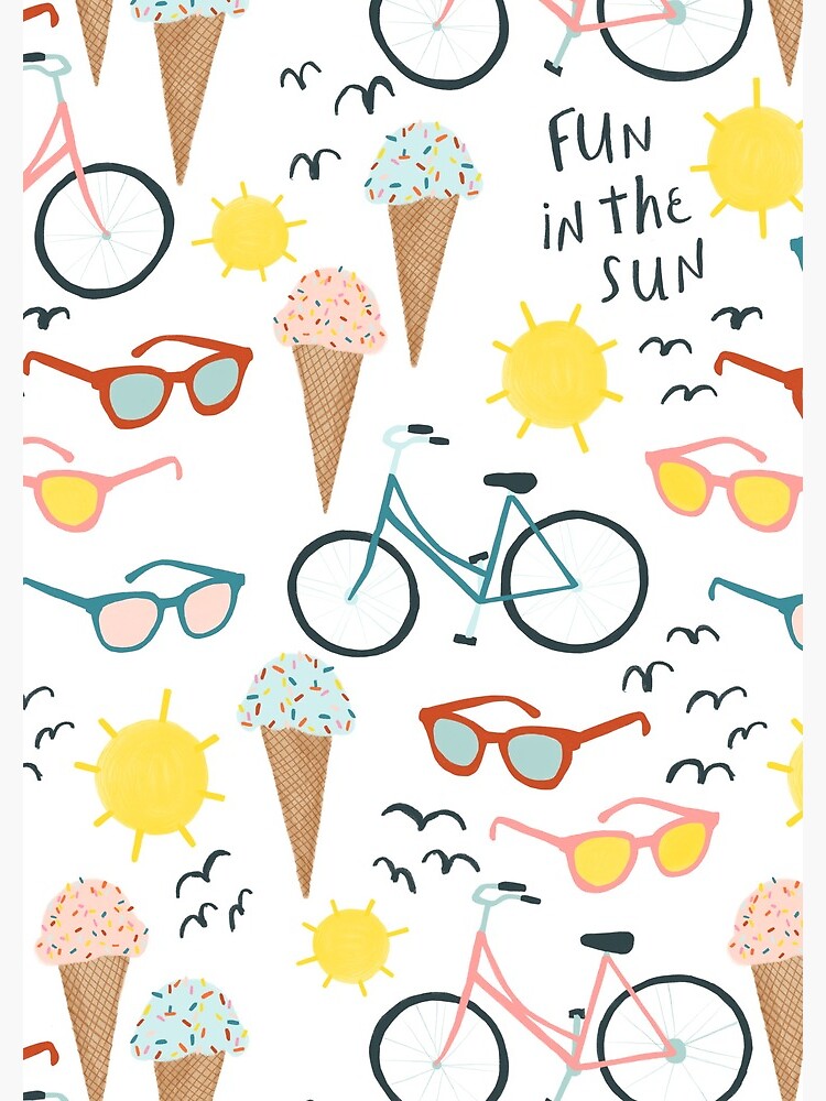 Fun in the sun summertime pastel pattern by shoshannahscrib