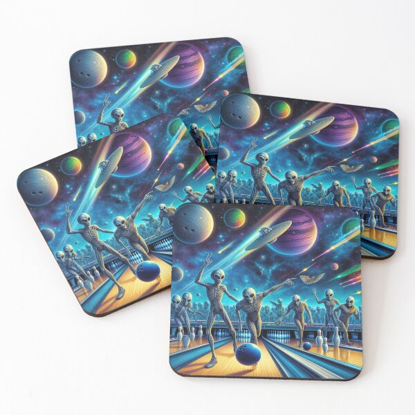 Item preview, Galactic Bowling Night - A Cosmic Extravaganza designed and sold by Wonderall.