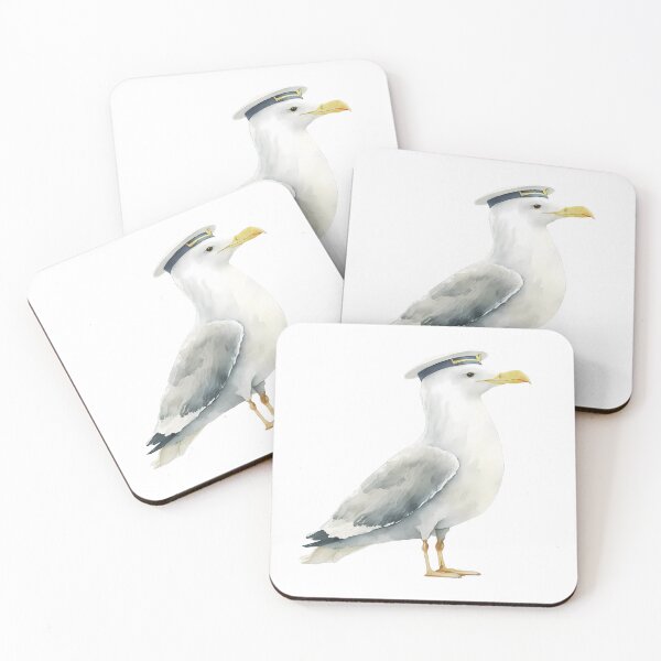 Item preview, Seagull Seafarer Captai, Moin designed and sold by PandaKunst.