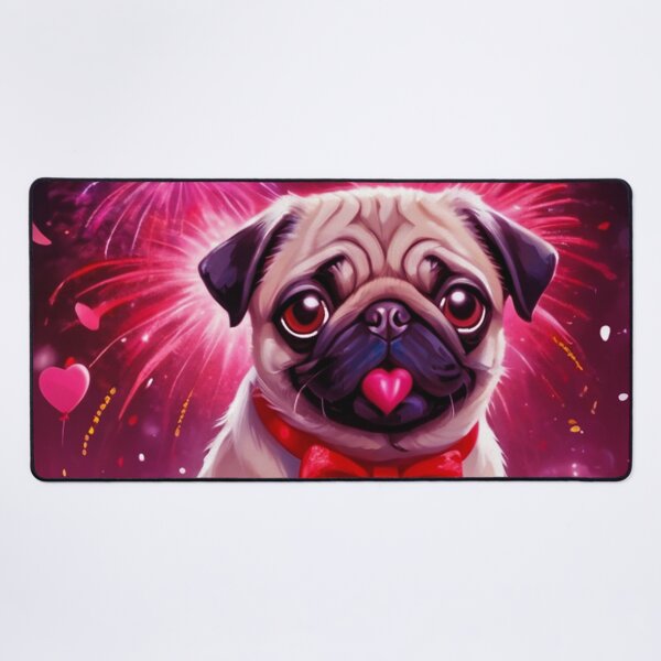 Item preview, Pug HAPPY HOLIDAYS 170 Valentines Day PUG  designed and sold by RedBluffTraders.