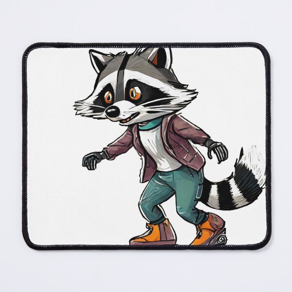 Item preview, Rollerblading Raccoon Rebel designed and sold by omerfdln34.