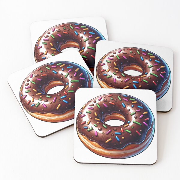 Item preview, Chocolate Glazed Donut with Sprinkles designed and sold by digital-savant.