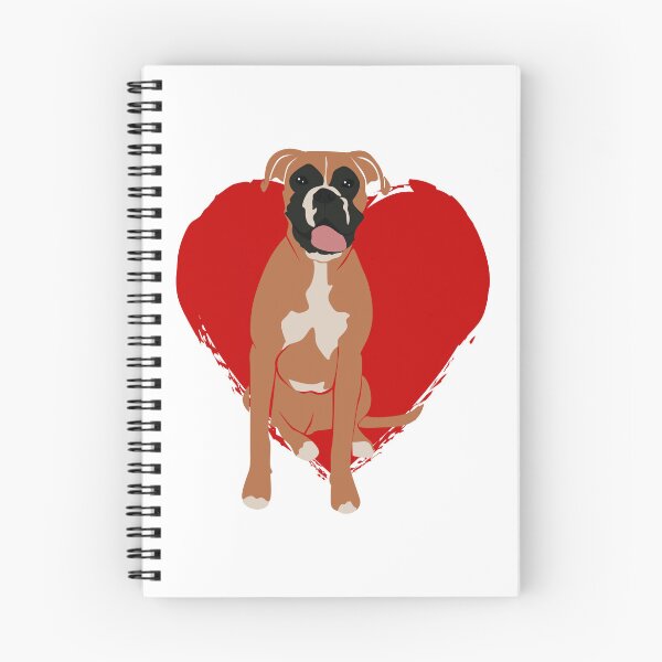 Item preview, Boxer Heart Print designed and sold by Myloveforpets.