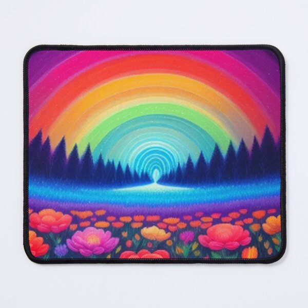 Item preview, Rainbow Flower Fields and Trees designed and sold by TheDarkWardrobe.
